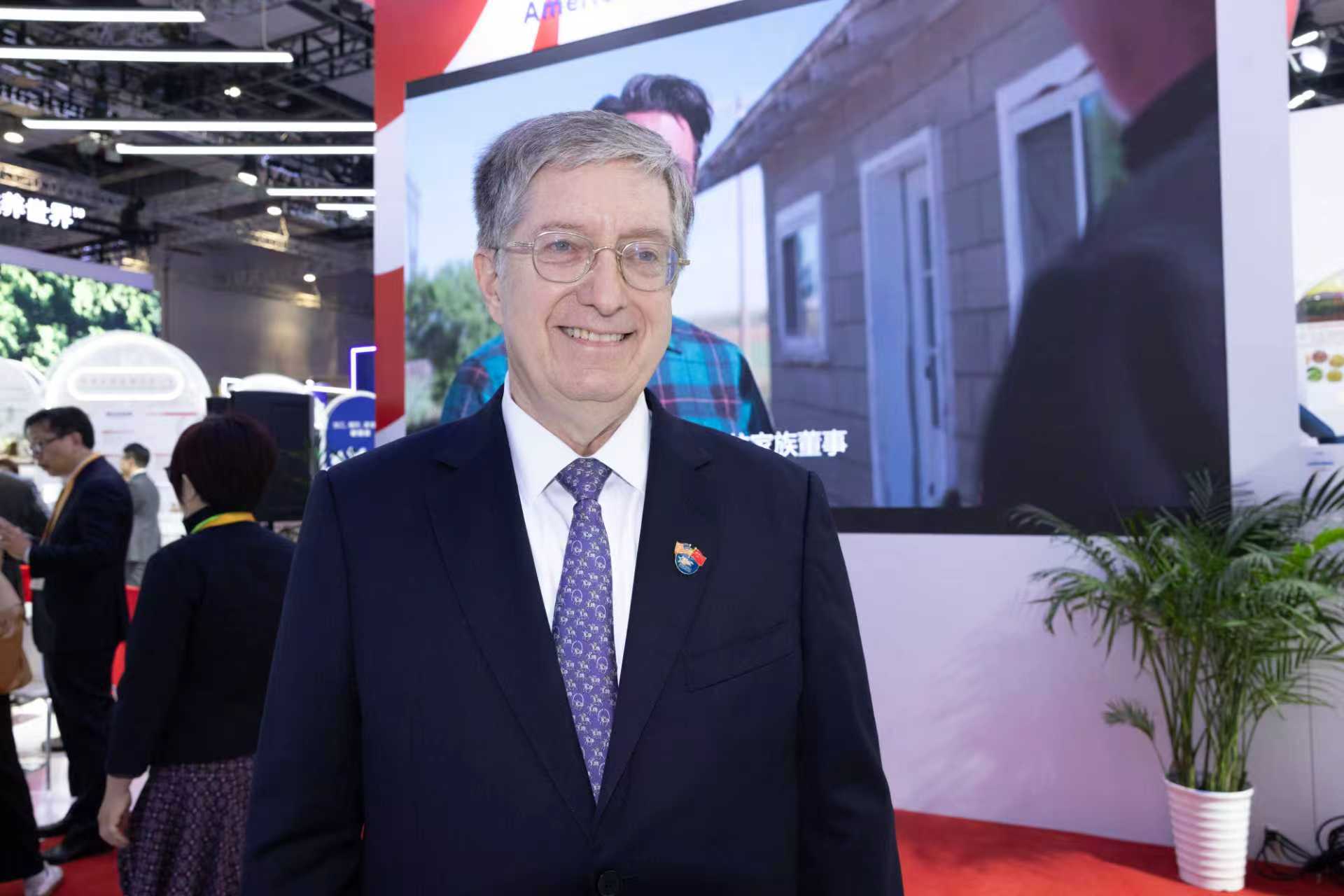 上海美商会主席雷蒙(来源:第一财经记者周海涛/摄)