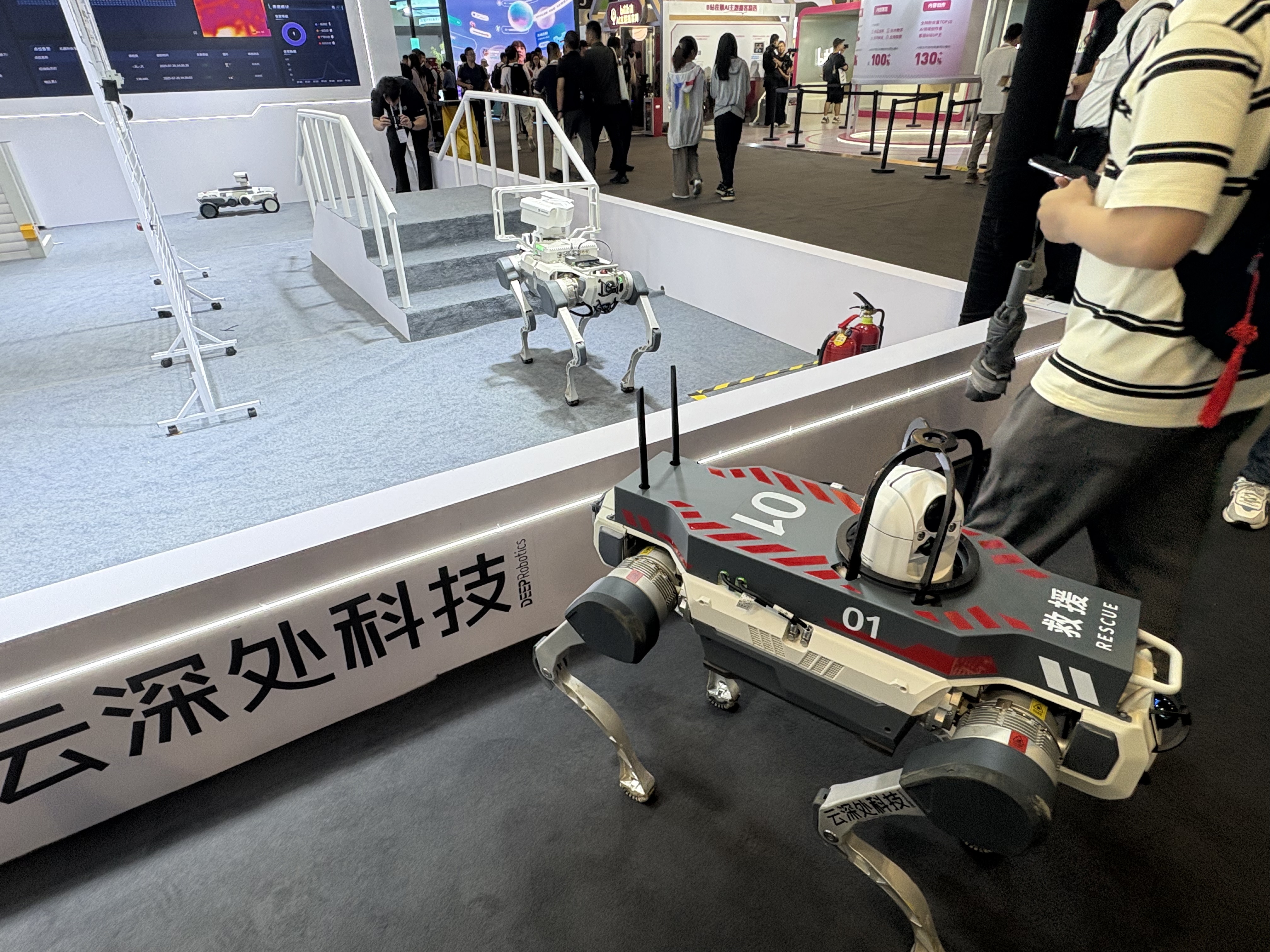 云深处的机器狗。图片来源：乔心怡