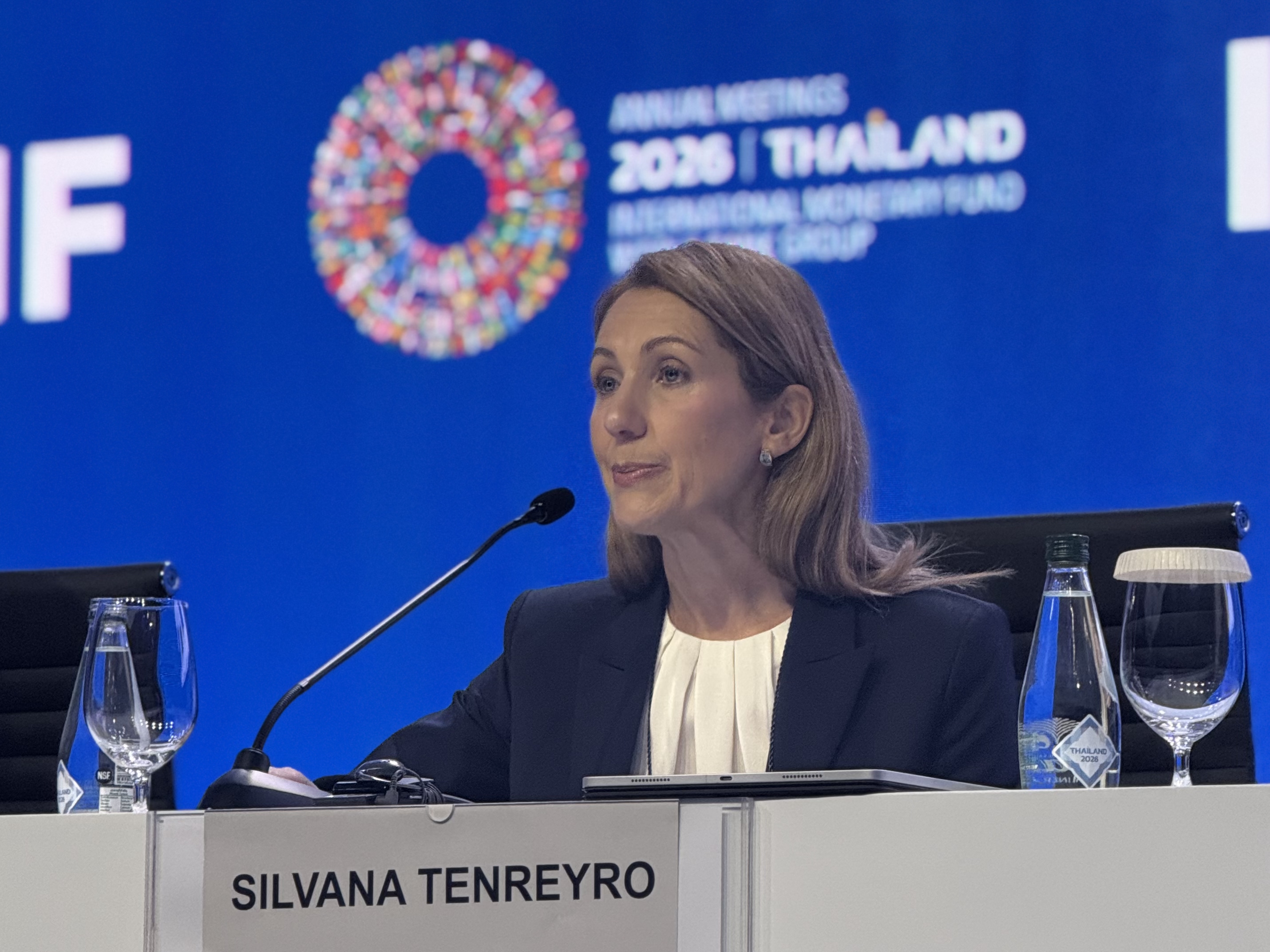 IMF首席经济学家西尔瓦娜·滕雷罗(Silvana Tenreyro) 图源:第一财经