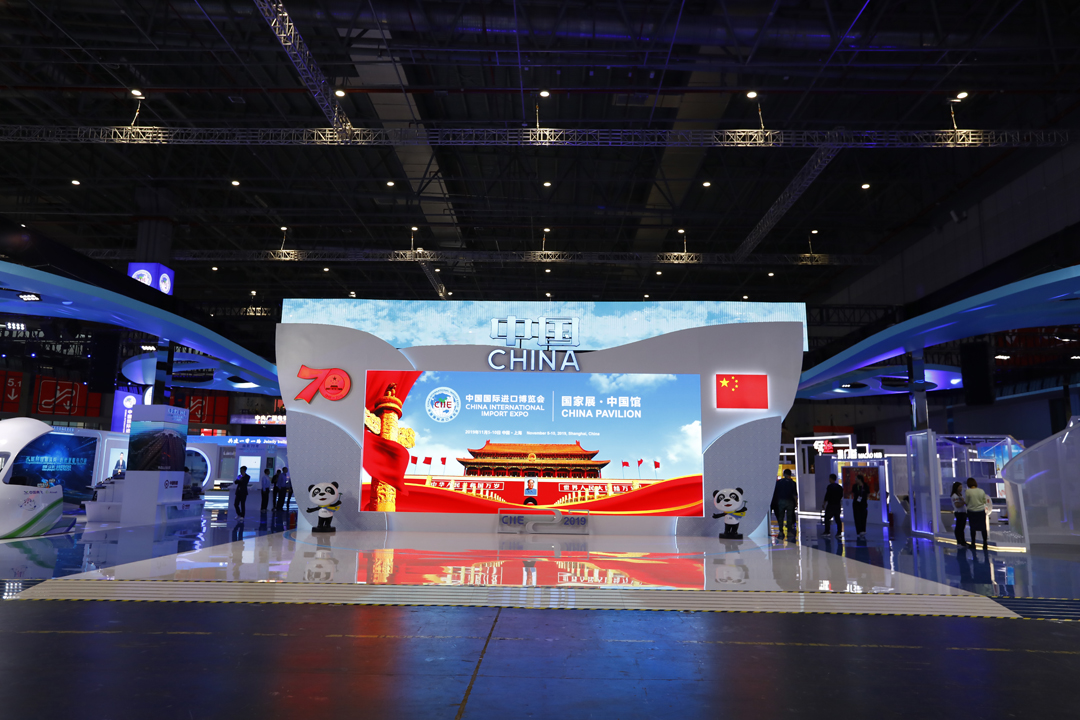 探营进博会中国馆:搭建工程基本完工 互动性增强