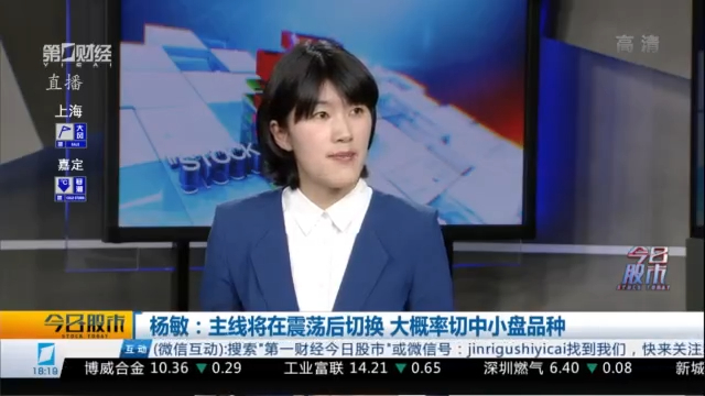 杨敏主线将在震荡后切换大概率切中小盘品种丨今日股市