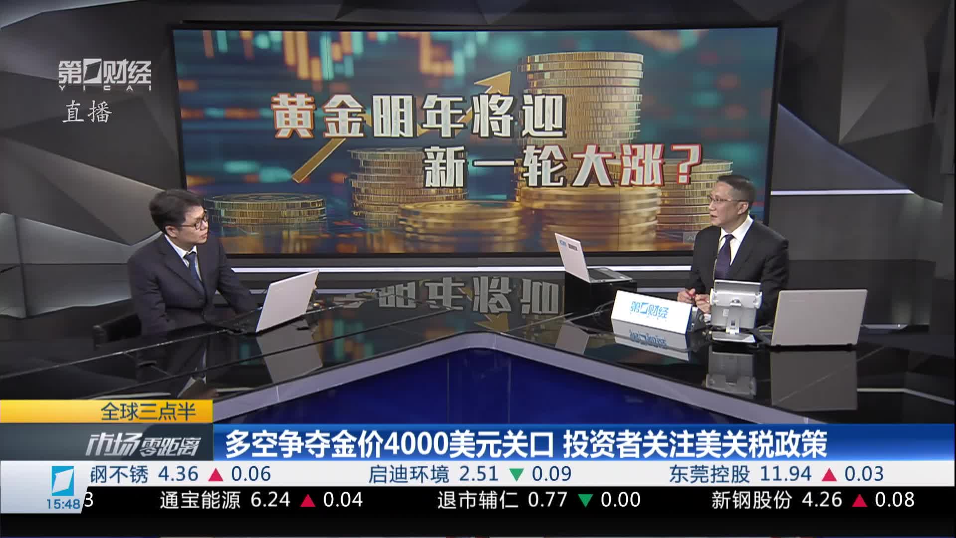 全球三点半：多空争夺金价4000美元关口投资者关注美关税政策