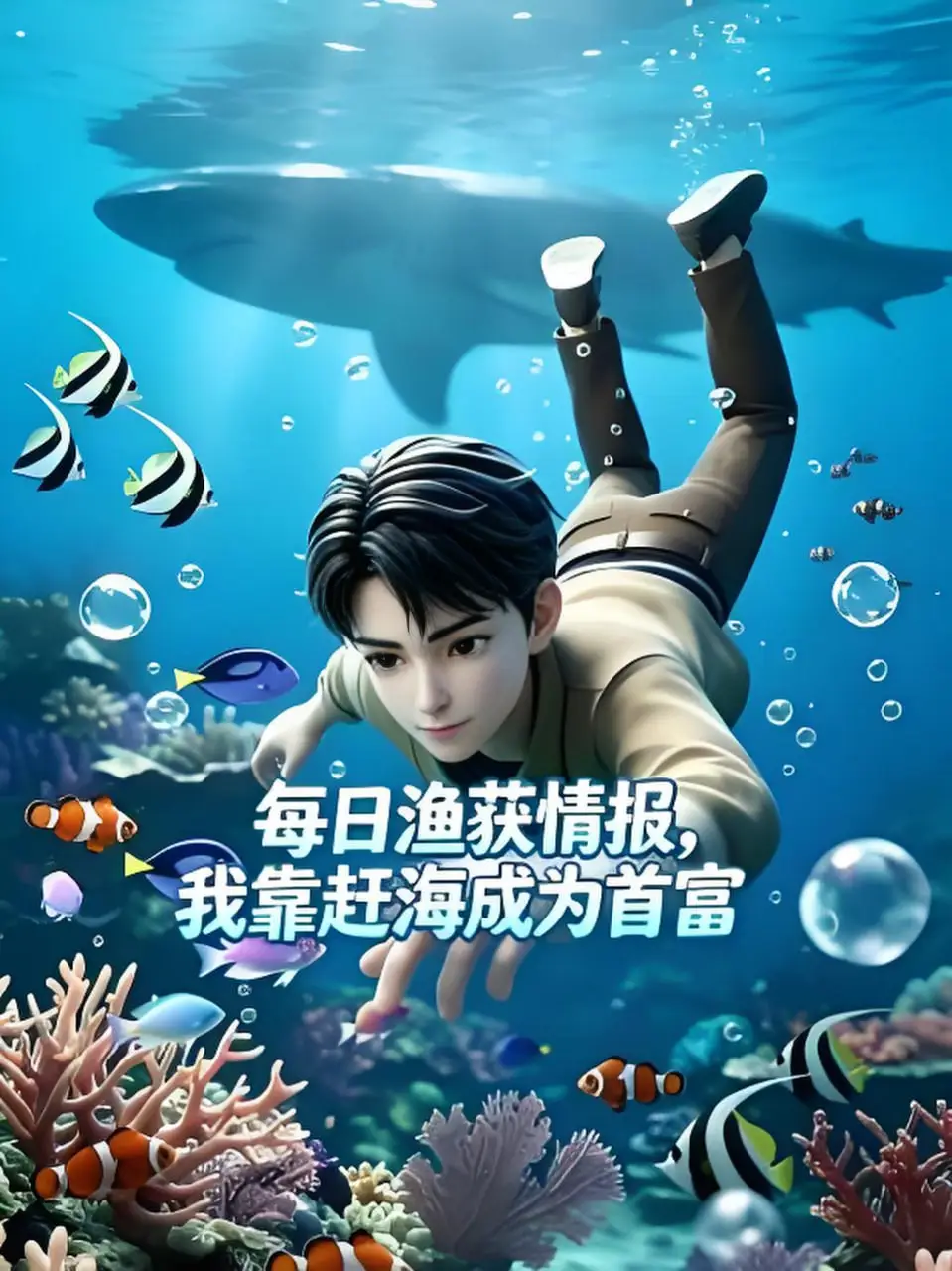 每日渔获情报，我靠赶海成为首富海报